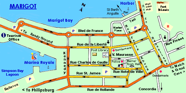 Map of Marigot