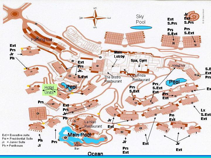 Pueblo Bonito Cabo Map Pueblo Bonito Rose