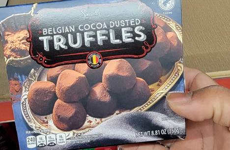 Specially Selected Belgian Cocoa Dusted Truffles @Luis Molina Sandoz/Facebook