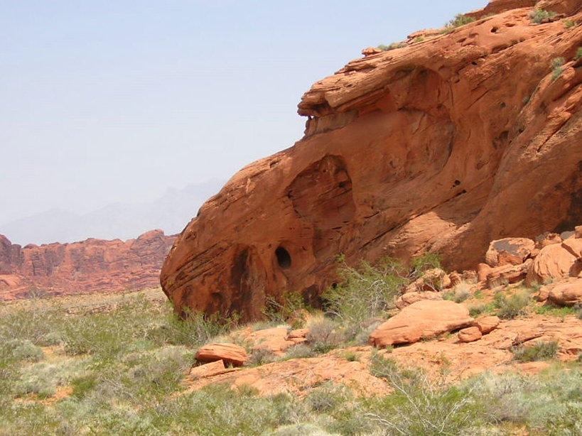 red sandstone formation